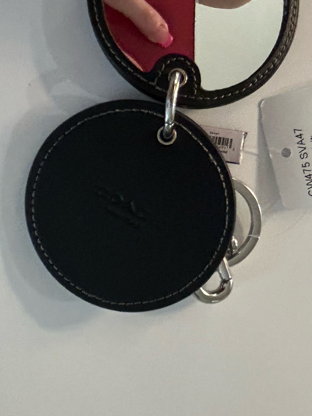 Coach NY Mirror Bag Charm With Hearts &Bolt neon-colored lightning boltsNWT - Picture 14 of 16